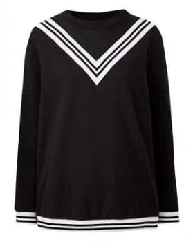 Junarose Mesh Contrast Sports Sweater