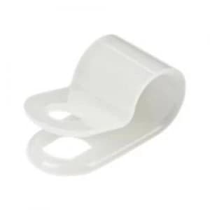 StarTech.com 100 Pack of Screw Down Cable Clamps - Medium