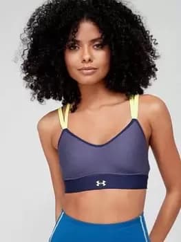 Under Armour Infinity Low Strappy Bra - Steel, Steel, Size L, Women