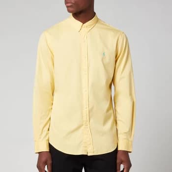 Polo Ralph Lauren Mens Slim Fit Chino Sport Shirt - Empire Yellow - L