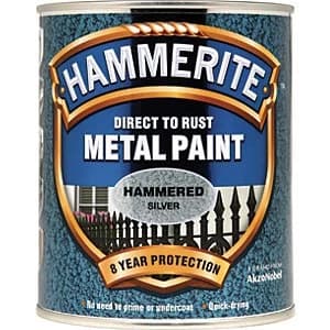 Hammerite Metal Paint - Hammered Silver 750ml