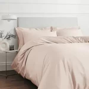 Bianca 100% Cotton Sateen 400 Thread Count Duvet Cover Set, Oyster, Double