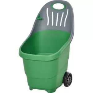 Multi Purpose Garden Cart Barrow w/ Handle Wheels, Gardening Tasks, 60L - Outsunny