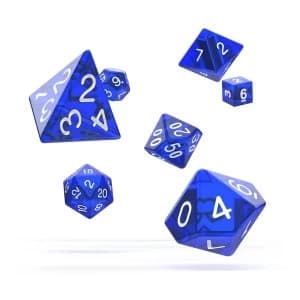 Oakie Doakie Dice RPG Set Translucent Blue