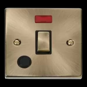 Click Scolmore Deco Ingot 20A 2 Pole Flex Outlet Neon Switch - VPAB523BK