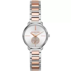 Michael Kors Petite Portia Ladies Two Tone Bracelet Watch