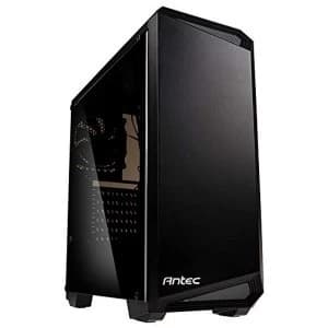 Antec NX100 ATX Gaming Case with Window, No PSU, 12cm Rear Fan, Black/Grey Highlights