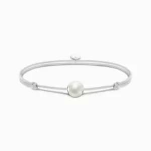 White Nylon Freshwater Pearl Bracelet A2115-170-14