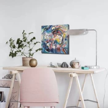 4545ABSC - 035 Multicolor Decorative Canvas Painting