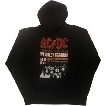AC/DC - Wembley '79 Unisex Large Hoodie - Black