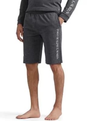 Polo Ralph Lauren Polo Ralph Lauren Vertical Logo Lounge Shorts, Charcoal Heather, Size L, Men