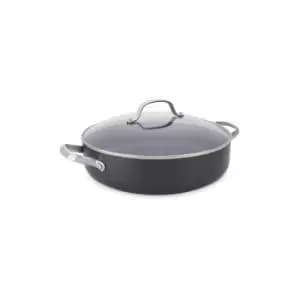 GreenPan Venice Pro Hard Anodised Ceramic Non-Stick 30cm Shallow Casserole With Lid