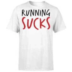Running Sucks T-Shirt - White - 3XL