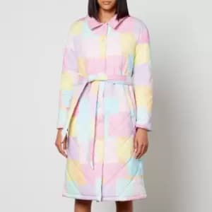 Olivia Rubin Womens Lou Coat - Pastel Scribble - UK 12