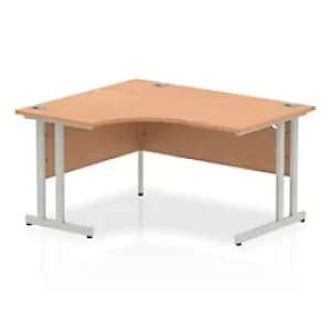 Dynamic Ergonomic Desk Impulse ICDLC14OAK Rectangular MFC 1800 mm x 800 mm x 725mm Grey Oak