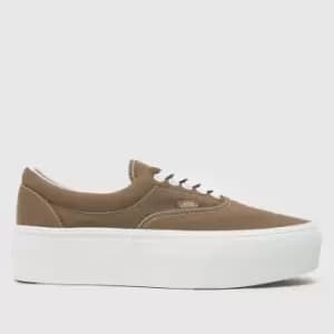 Vans era stackform trainers in brown