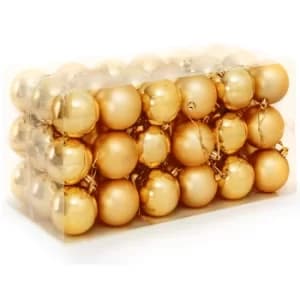 Christmas Baubles Gold 54Pcs