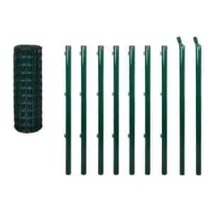 Vidaxl Euro Fence Steel 10X1.5 M Green