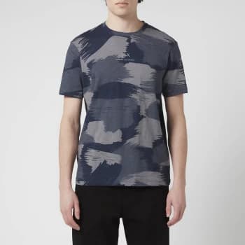 Armani Exchange Mens Paint Camo T-Shirt - Navy - M