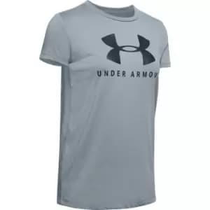 Under Armour Sportstyle Short Sleeved T Shirt - Grey