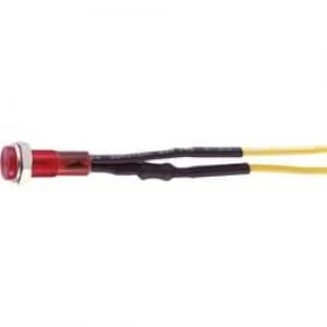Neon signal lights with integrated series resistor. 230 V AC