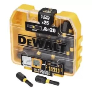 DEWALT Torx Screwdriver Bit 25 (Per Pack) pieces, T20 x 25 mm