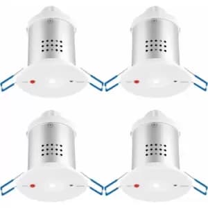 4 pack Recessed Emergency Ceiling Downlight - Daylight White - Self Contained