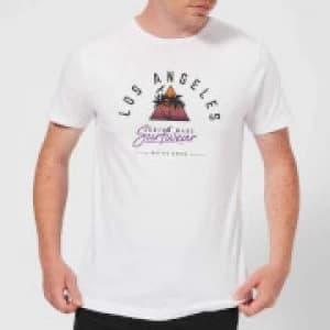 Native Shore Mens Los Angeles Surfwear T-Shirt - White - 3XL