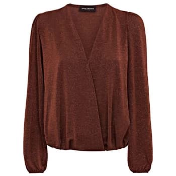 James Lakeland Sparkle Crossover Top - Tobacco
