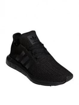 adidas Originals Swift Run Junior Trainers - Black, Size 3