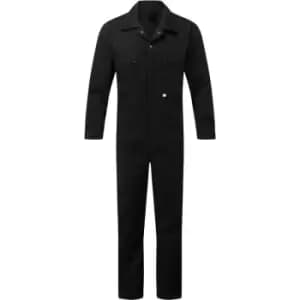 Fort - 366-BLK-42 366 Zip Front Coverall Black - 42