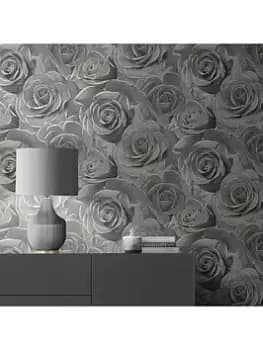 Muriva Madison Glitter Black Wallpaper