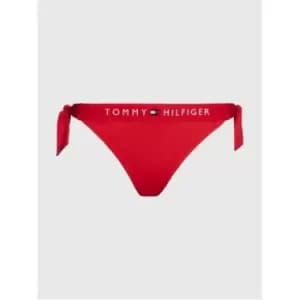 Tommy Hilfiger Side Tie Cheeky Bikini - Red