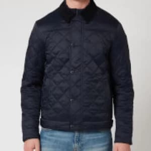 Barbour Tartan Mens Lemal Quilted Jacket - Navy - L
