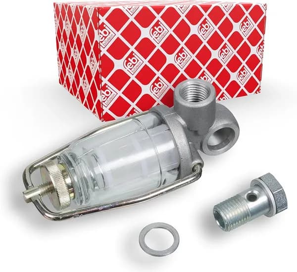 FEBI BILSTEIN Fuel Filter with sight glass 35084 MERCEDES-BENZ,VOLVO,MAN,CONECTO (O 345),MK,NG,O 303,O 317,O 340,O 403,O 404,O 405,O 407,O 408,OH,SK