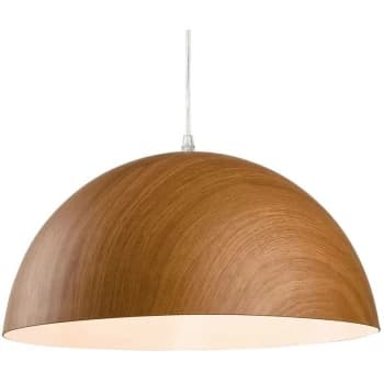Firstlight - Forest - 1 Light Dome Ceiling Pendant Brown Wood, E27
