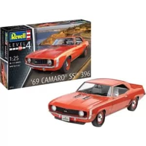 Revell 07712 '69 Camaro SS 1:25 Scale Model Kit, Unpainted
