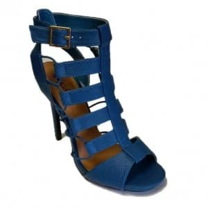 Qupid Diamond strappy buckle sandal Green