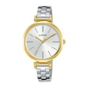 Lorus RG236QX9 Ladies Slim Polished Stainless Steel Bracelet Watch With Light Gold Dial