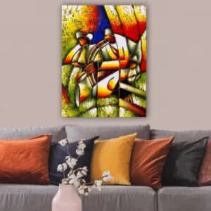 400017163_70100 Multicolor Decorative Canvas Painting