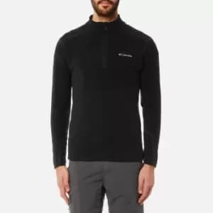 Columbia Mens Klamath Range 2 Half Zip Fleece - Black - S - Black