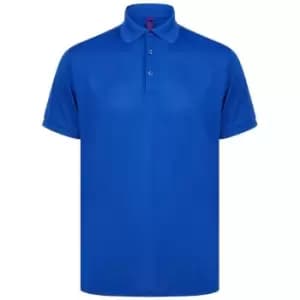 Henbury Mens Piqu Polo Shirt (4XL) (Royal Blue)
