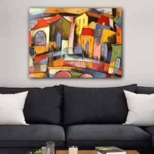 1042732249_70100 Multicolor Decorative Canvas Painting