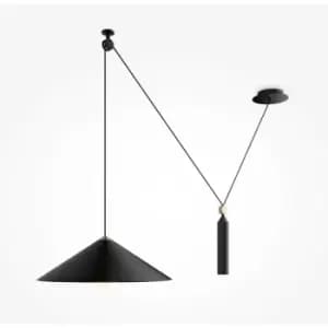 Maytoni Maytoni Peso Dome Pendant Ceiling Light Black E27