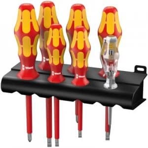 Wera 160 i/7 Rack VDE Screwdriver set 7 Piece Slot, Phillips