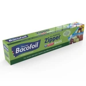 Robert Dyas Bacofoil Medium Zipper Bags - 12 Pack
