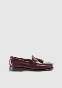 G.H.Bass Mens Weejun Larkin Moc Tassle Loafer In Wine