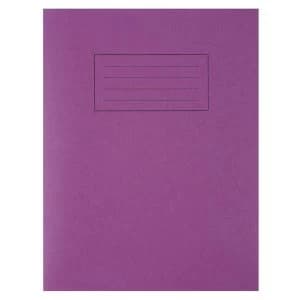Silvine Exercise Book Ruled and Margin (80 Pages) Purple (Pack of 10)