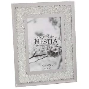 4" x 6" - HESTIA? Mirrored Photo Frame with Crystal Inlay