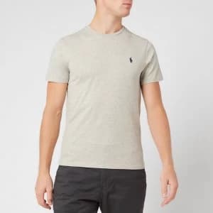 Polo Ralph Lauren Mens Custom Slim Fit Cotton T-Shirt - New Grey Heather - L